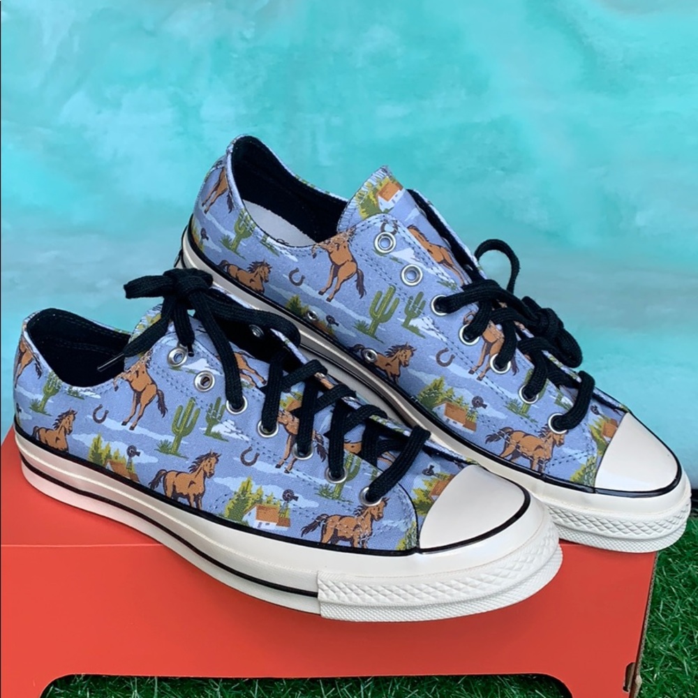 CONVERSE CHUCK 70 OX WASHED DENIM/MULTI/EGRET MEN’ - Picture 5 of 16